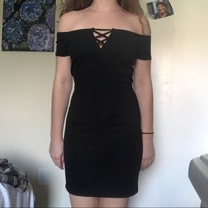 NWOT black bodycon dress
